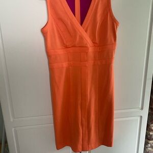 Marc New York Orange Sheath Midi Dress